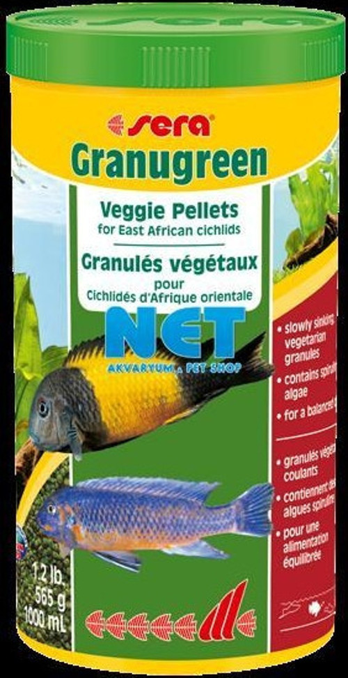 Granugreen 1000 ml. Granül Yem Orjinal Kutusunda