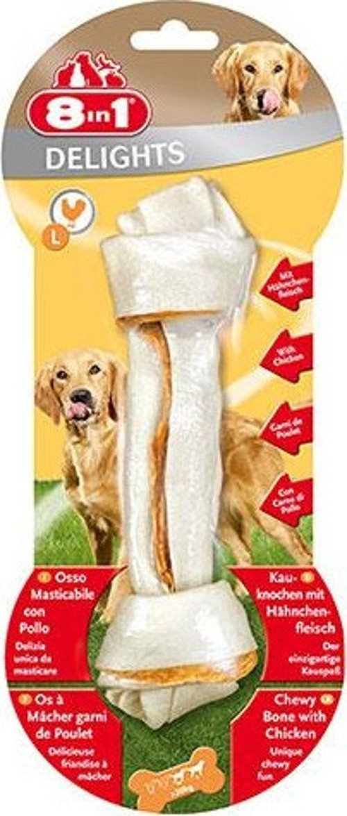 Delights Bones Düğümlü Tavuklu Ağız Bakım Kemik Köpek Ödülü Large 85 Gr