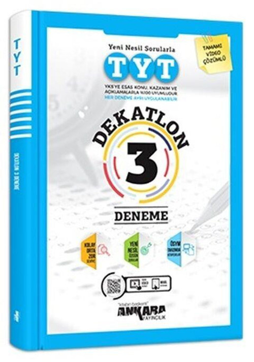 Ankara Yayıncılık Tyt Dekatlon 3 Lü Özgün Deneme 2021-2022