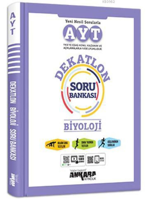 Ankara Yayınları Ayt Biyoloji Dekatlon Soru Bankası 2021-2022