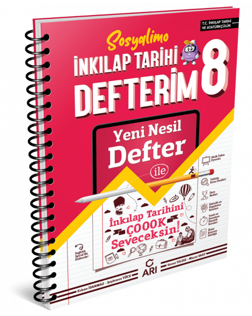 Arı Yayınları 8. Sınıf Lgs İnkilap Tarihi Defterim - Sosyalimyo Yni