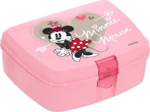 Minnie Mouse Pembe Beslenme Kutusu (İki Bölmeli) /