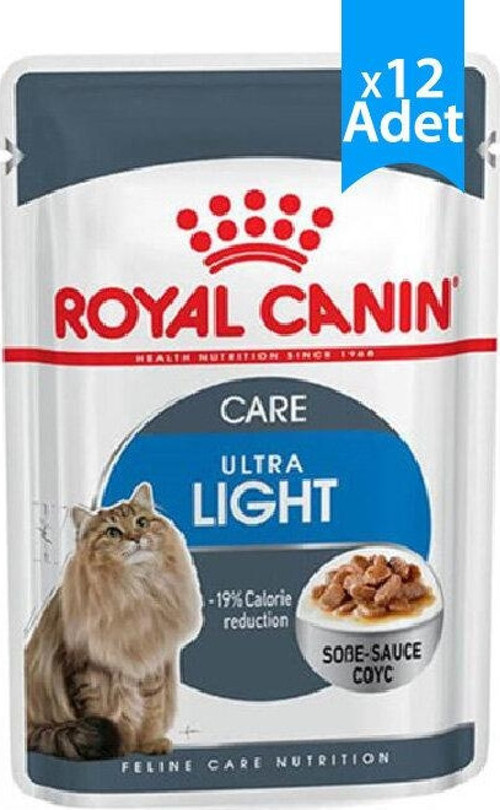 Ultra Light Pouch Yaş Diyet Kedi Maması 85 Gr X 12 Adet