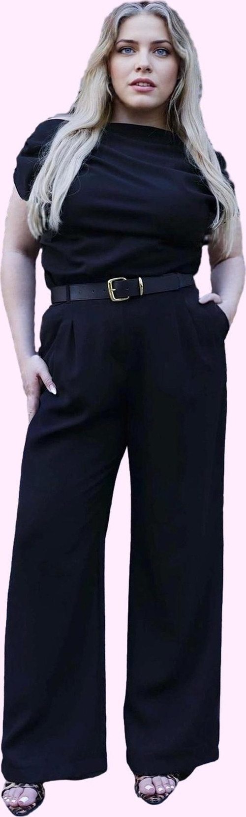 Kadın Düz Desen Geniş Paça Pantolon Yüksek Bel Dokuma Kumaş Günlük Yaz Aylarının Vazgeçilmezi