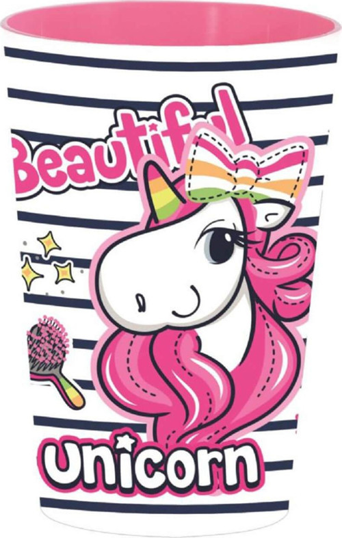Unicorn 340ml Plastik Bardak Kız Çocuk Parti Piknik Günlük