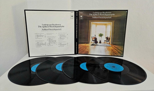 Beethoven - Streichquartett (Yaylı Çalgılar Dörtlüsü, 4 Plak, Özel Box Set, Kitapçıklı)