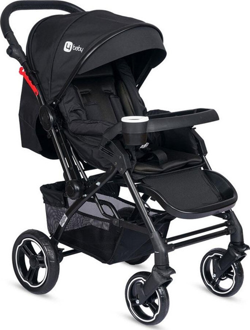 4 Baby Active Plus Sky Serisi Çift Yönlü Bebek Arabası Siyah