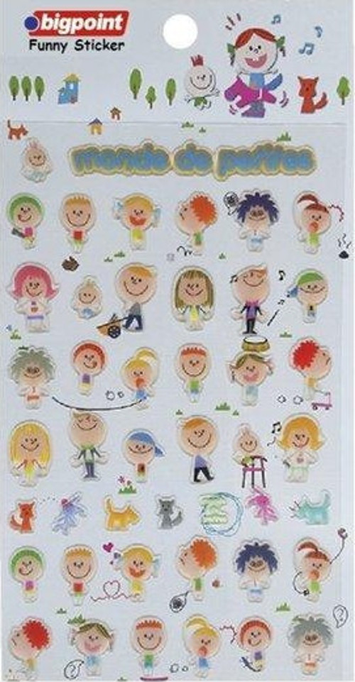 850 Sticker Cocuklar Kabartma
