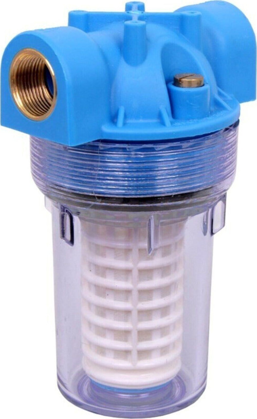 Su Arıtma Cihazı Aquafer 5 Inç Yıkanabilir Ekonomik Su Arıtma Filtresi (1/2 Inç Girişli)