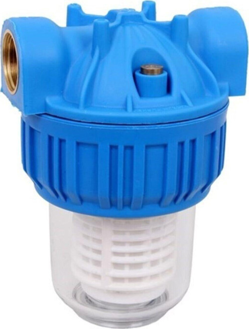 Su Arıtma Cihazı Aquafer 5 Inç Tombul Yıkanabilir Su Arıtma Filtresi (3/4 Inç Girişli)