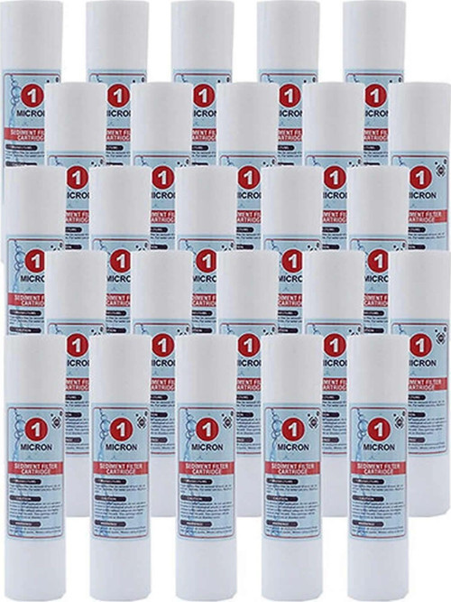 Su Arıtma Cihazı Aksesuarı Su Arıtma Cihazı 10 İnc 1 Mikron Sediment Spun Filtre (25 Adet)