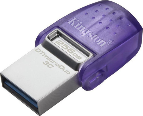 DTDUO3CG3-256GB DataTraveler microDuo 3C 200MB-s dual USB-A + USB-C Flash Bellek