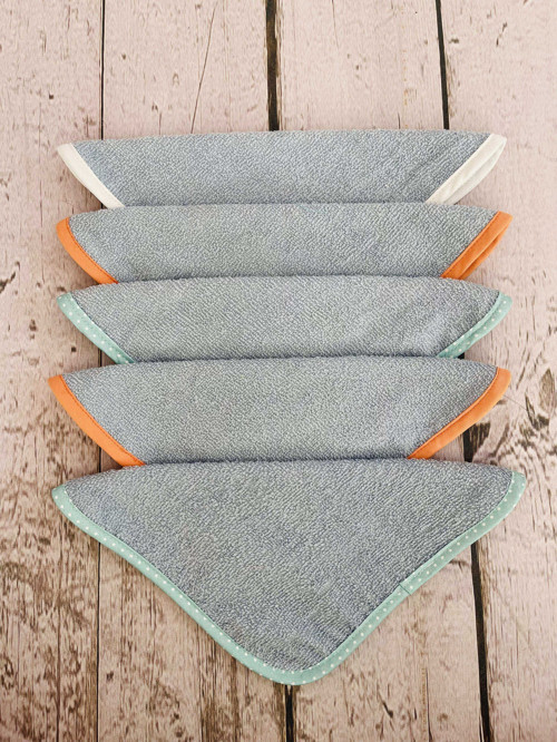 5'li Micro-cotton Bebek Ağız Mendili Önlük Havlu