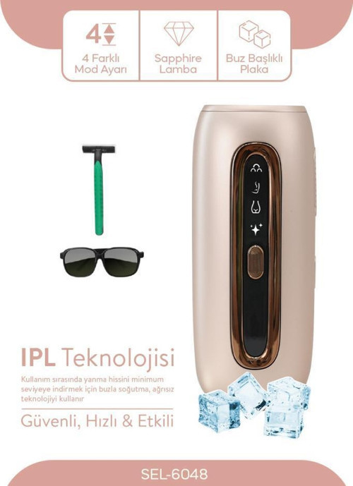 Sel-6048 IPL Lazer Epilasyon Cihazı Acısız Kalıcı Epilasyon Purple