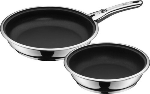 ClickServe Set 3 Parça 24 + 28 cm Çıkarılabilir Saplı Tava