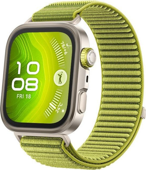 Watch Fit 4 Pro Yeşil Sportif Örgü Kayış Akıllı Saat