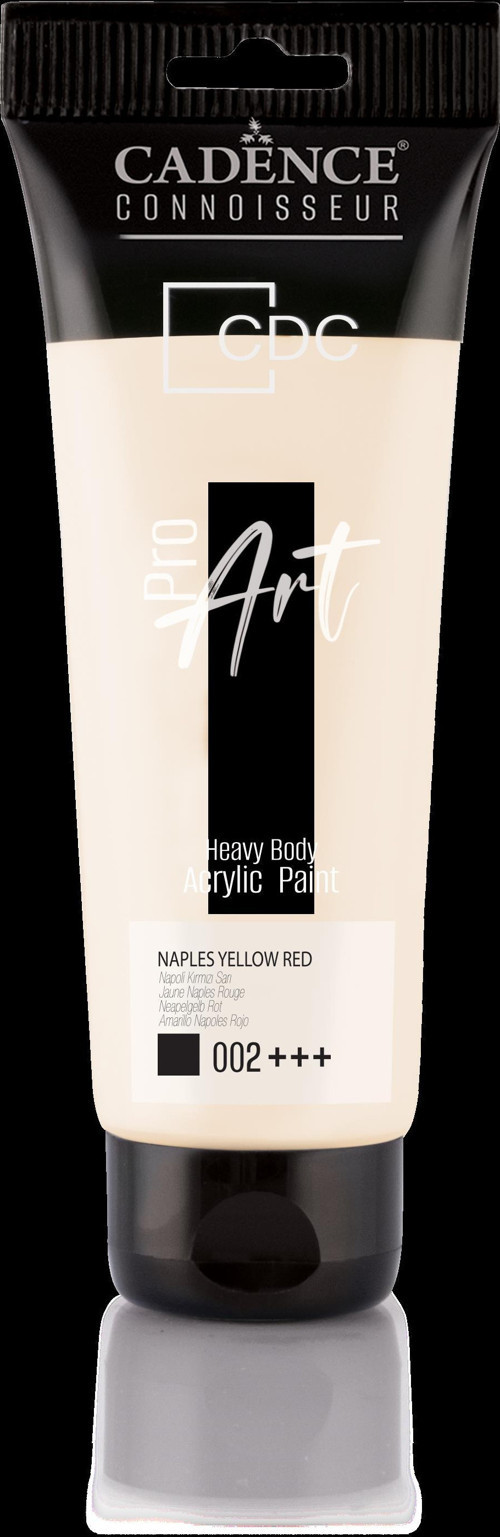 PROART HEAVY BODY AKRİLİK BOYA PR-002 NAPOLİ SARI KIRMIZI 120 ml