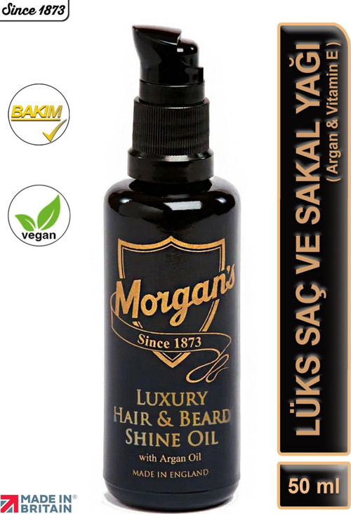 Morgan's Luxury Hair & Beard Argan Oil - Lüks Argan Saç Ve Sakal Bakım Yağı 50ml