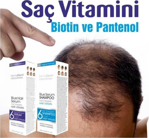 Mavi Saç Bakım Vitamin Katkılı Mavi Şampuan 250 Ml