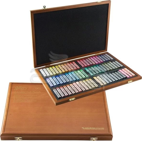 Gallery Artists Soft Pastel 72li Ahşap Kutu Set