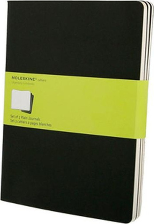 Cahier XL Boy 3'lü Düz Defter Siyah
