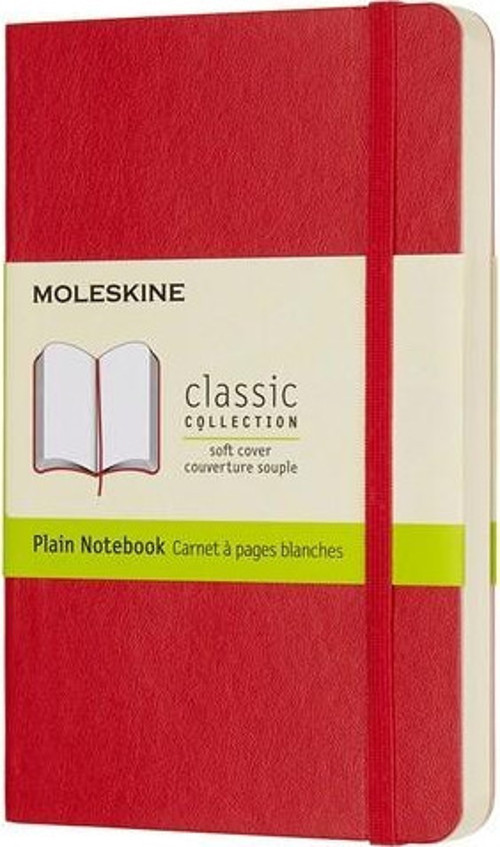 Klasik Cep Boy Yumuşak Kapak Düz Defter Kırmızı