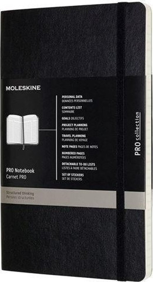 Pro Defter Büyük Boy - Yumuşak Kapak Siyah