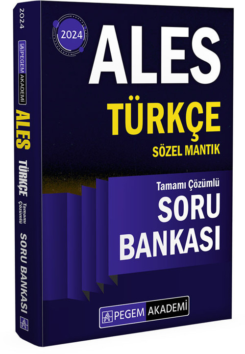 2024 Ales Türkçe Sözel Mantık Tamamı Çözümlü Soru Bankası