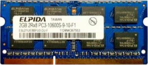 Elpida EBJ21UE8BFU0-DJ-F 2 GB DDR3 1333 MHz CL9 Ram - 2gb 2rx8 pc3-10600s-9-10-f1
