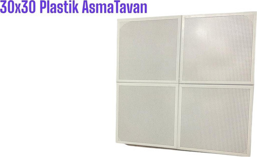 Plastik Asma Tavan 7m2 30*30 Beyaz Renk Tam Takım