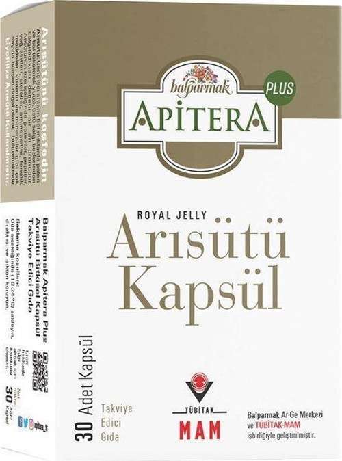 APİTERA PLUS ARI SÜTÜ 30 KAPSÜL