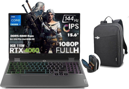 Loq 15Irx9 İ7 13650Hx 64Gb 512Gb Rtx 4060 8Gb 115W 15.6" Fhd 144Hz W11 83Dv011Htr T70 Uyumlu