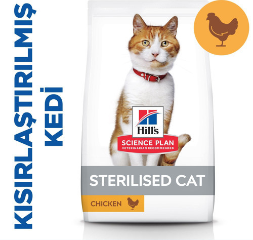 SCIENCE PLAN Sterilised Yetişkin Tavuklu Kedi Maması 10 KG
