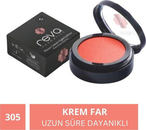Vegan Krem Göz Farı - No. 305 | Temiz Içerik, Uzun Süre Kalıcı & Mono Cream Eyeshadow Canlı Turuncu