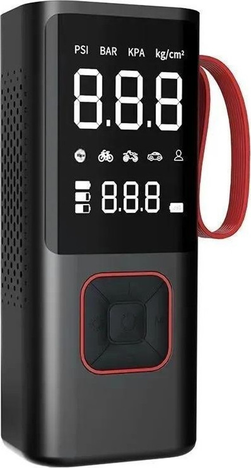 Schulzz 3in1 Kablosuz Usb Type-C 3*2000Mah Göstergeli Oto Lastik Hava Pompası 6