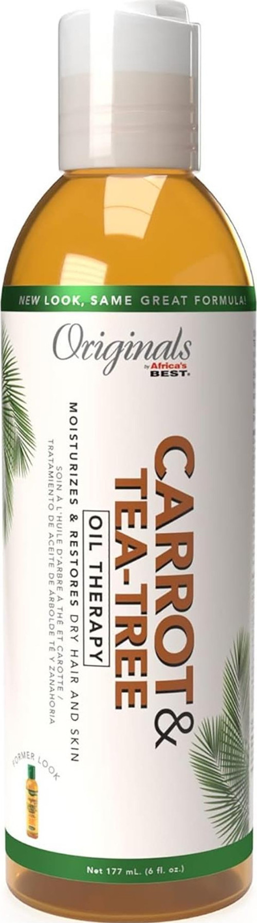 Originals by Africa’s Best Carrot & Tea-Tree Saç ve Cilt İçin Bakım Yağı 177ML