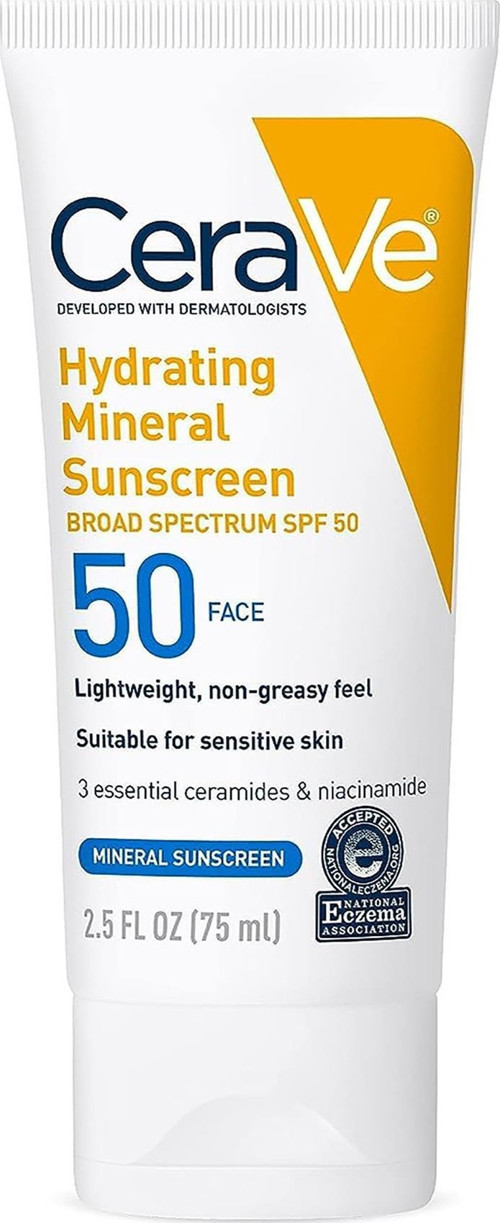 Nemlendirici Mineral SPF50 Yüz Güneş Koruyucu Losyon 75ML