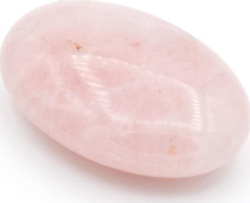 Hakiki Doğal Sabun Şeklinde Pembe Kuvars Masaj Taşı 90 Gram