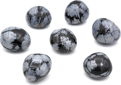 Hakiki Tamburlu Doğal Kar Tanesi Obsidyen Kaya Parçası 1.kalite 002