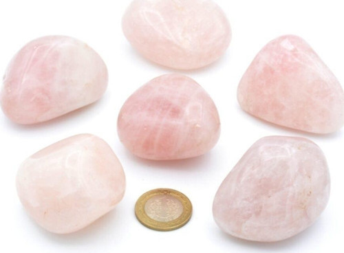 Hakiki Tamburlu Doğal Pembe Kuvars Kaya Parçası Iri Boy