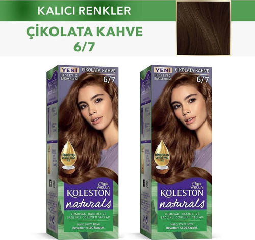 Koleston Saç Boyası Naturals 6/7 Çikolata Kahve X 2 Adet