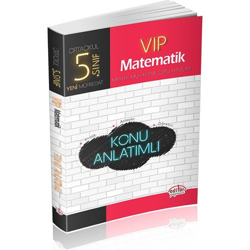 Editör Yayınları 5. Sınıf Vip Matematik Konu Anlatımlı