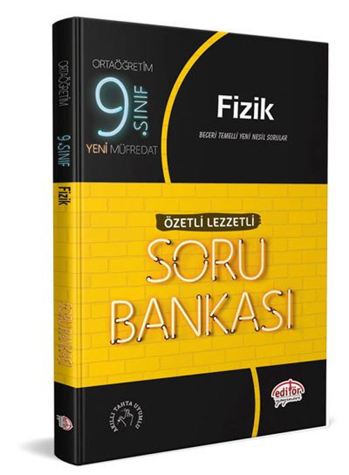 Editör Yayınları 9. Sınıf Fizik Soru Bankası Özetli Lezzetli