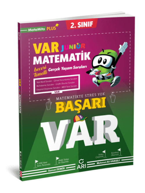 Arı Yayınları 2. Sınıf Matematik Var Junior Soru Bankası