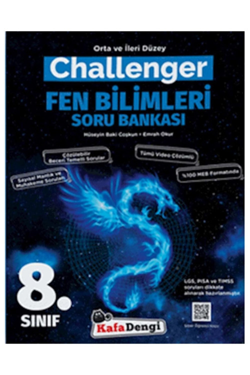 Kafa Dengi Yayınları 8. Sınıf Challenger Fen Bilimleri Soru Bankası