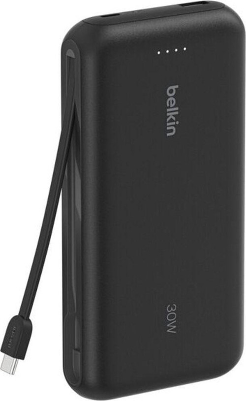 Bpb024 Boostcharge 20K 30W Entegre Usb-C Kablolu Powerbank - Siyah