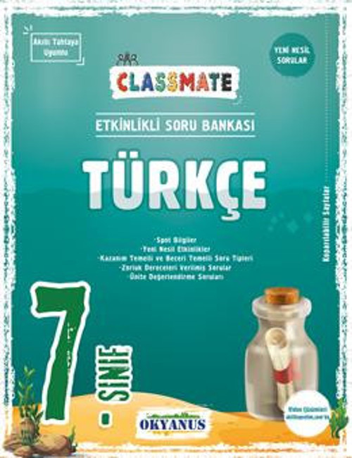 Okyanus Yayınları 7. Sınıf Türkçe Classmate Soru Bankası