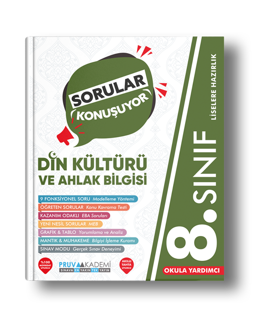 Pruva Yayınları 8. Sınıf Din Kültürü Sorular Konuşuyor
