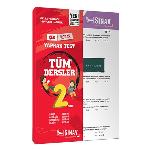 Sınav Yayınları 2. Sınıf Tüm Dersler Yaprak Test