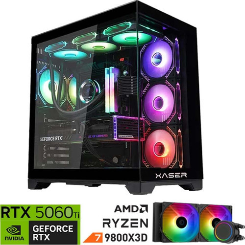 Lexus x500 Ryzen 7 9800X3D 16GB DDR5 Ram 1TB M.2 NVMe SSD 8GB RTX5060 Ti Sıvı Soğutmalı Oyuncu Bilgisayar